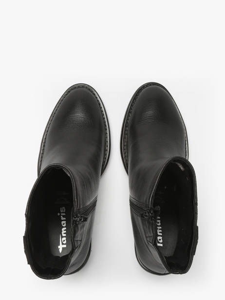 Enkellaarsjes Met Hak Uit Leder Tamaris Zwart women 45 ander zicht 4